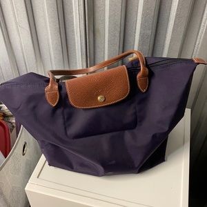 Longchamp purple tote bag